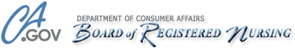 CA Board of Nursing logo