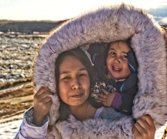 Inuit Mother and Child